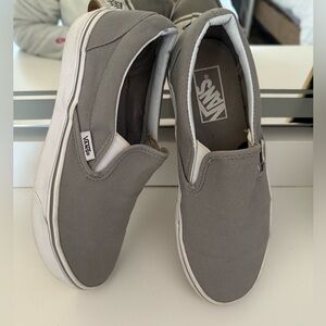 Vans Women’s Gray Slip-On Sneakers